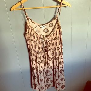 Amuse Society Baja lace up swing dress